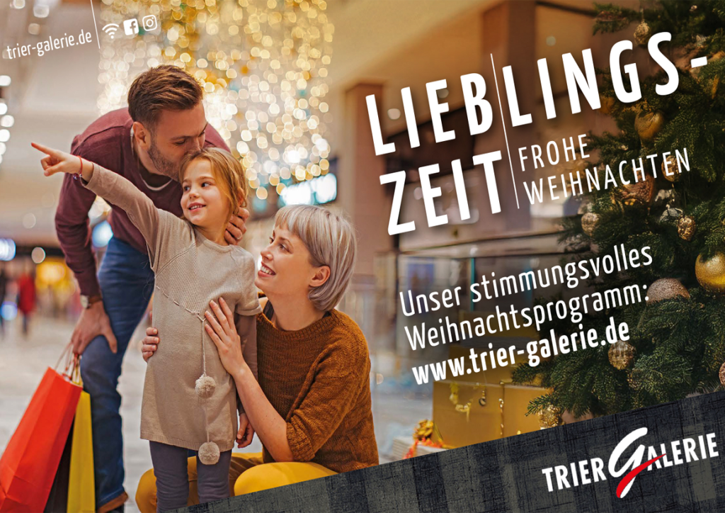 Weihnachtszeit in der Trier Galerie